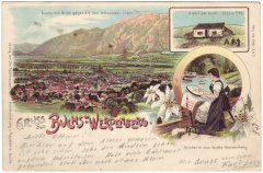 'Litho - Gruss aus BUCHS-WERDENBERG 1900'