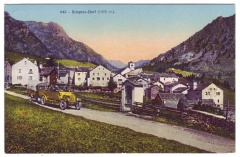 'Simplon-Dorf mit Postauto'