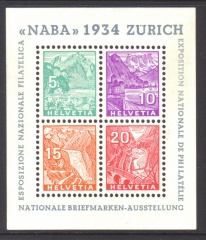 'NABA 1934 - Block postfrisch'